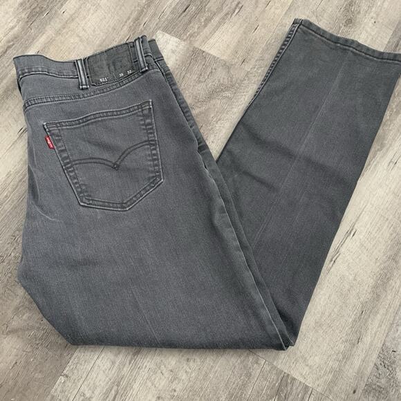Levi’s 511 Jeans Mens 38x32 Slim Straight Grey/Soft Black Wash Stretch 5-Pocket - Picture 7 of 7